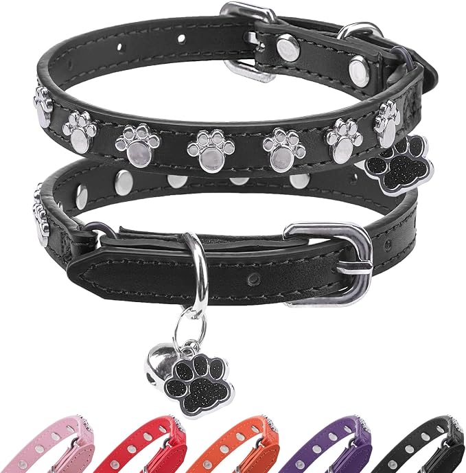 SCENEREAL Leather Cat Collar by SCENEREAL