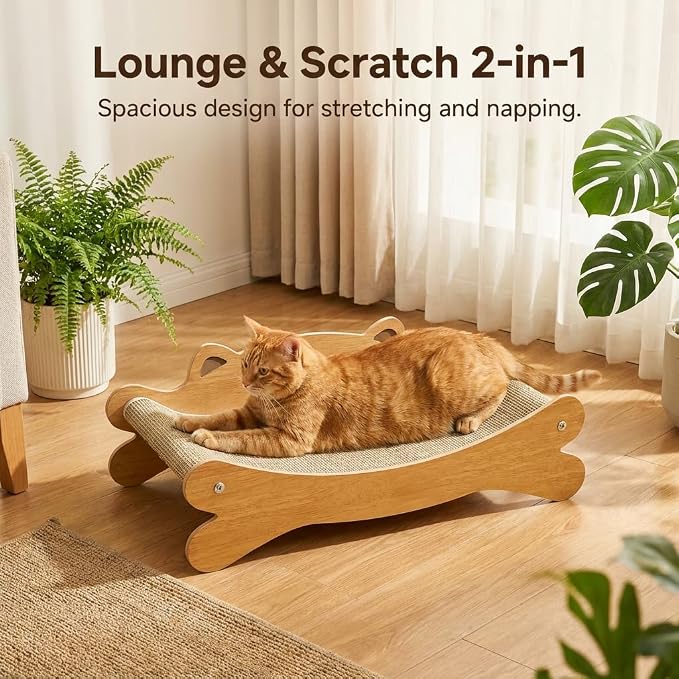 Cat Scratcher Bed for Indoor Cats Hammock for Scratch Pad Cat Scratching Post - Image 2