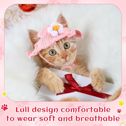 Weewooday 5 Pieces Cat Costume Bunny Hat Outfit - Image 3