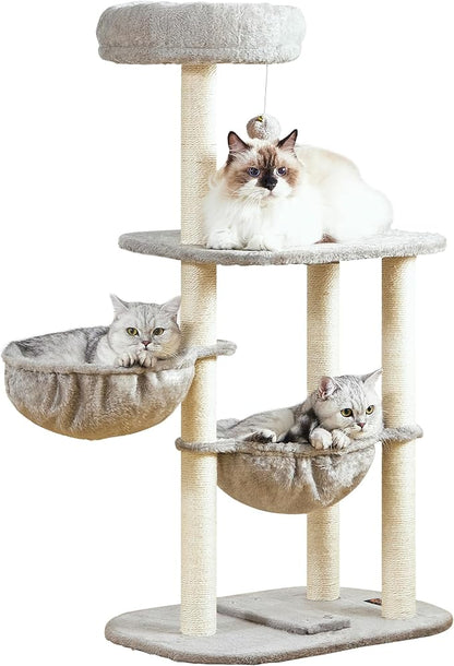 Small Cat Tree Tower with Lots of Scratching Posts - Image 9