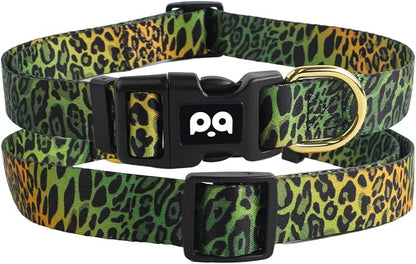 QQPETS Adjustable Soft Dog Collar: Print Flower Pink Multicolor Cute Patterns - Image 7