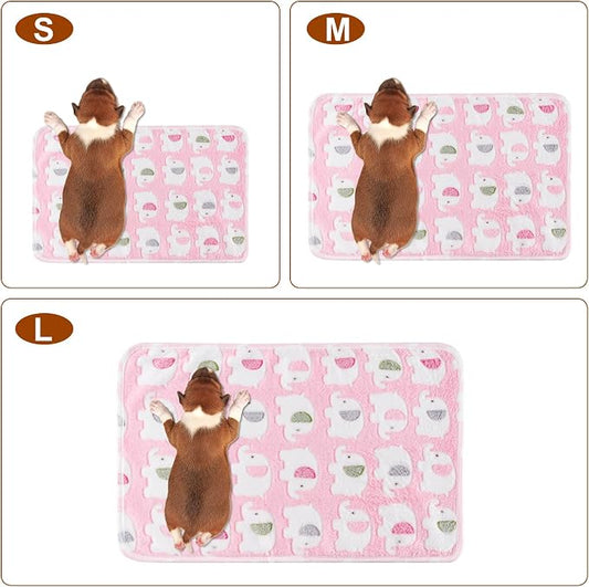 1 Pack 3 Blankets Super Soft Fluffy Premium Fleece Pet Blanket Flannel Paw - Image 2
