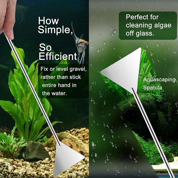 4Pcs Aquascaping Tools, Jeimier Aquascape Kit, Long and Strong Aquarium Tweezers - Image 5