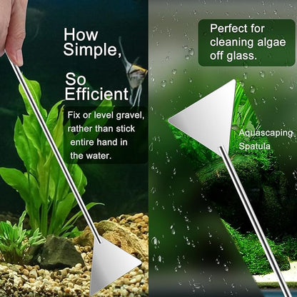 4Pcs Aquascaping Tools, Jeimier Aquascape Kit, Long and Strong Aquarium Tweezers - Image 5