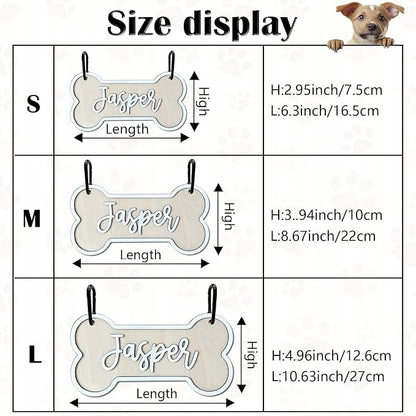 Personalized Dog Crate Sign Custom Dog Kennel Accessories Name Plate Doghouse - Image 2