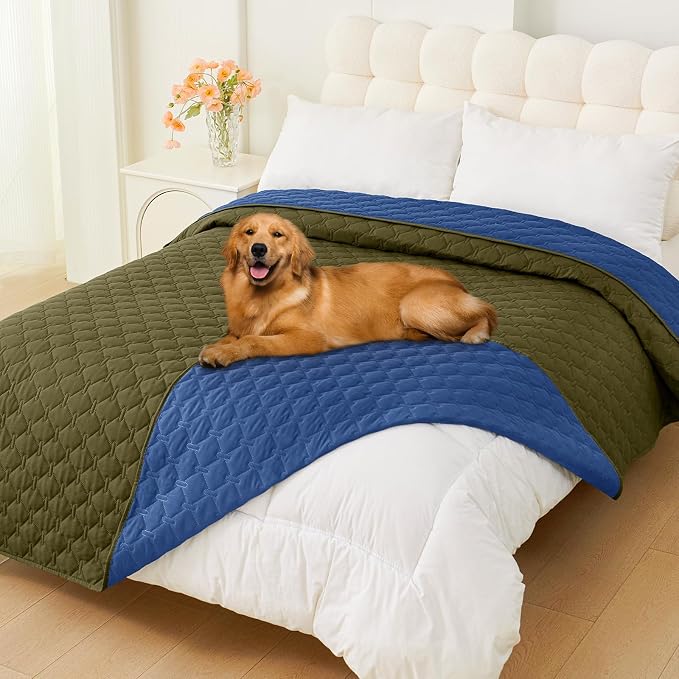 Smiry Waterproof Dog Bed Cover Blanket, Soft Reversible Pet Blanket, Washable by Smiry