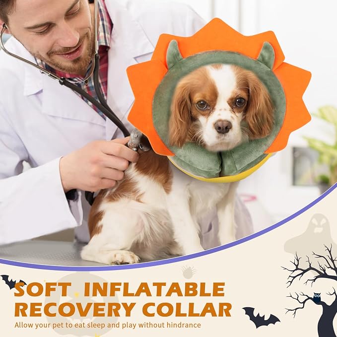IEUUMLER Inflatable Recovery Dog Collar, Protective Donut Cone, Adjustable Soft - Image 6