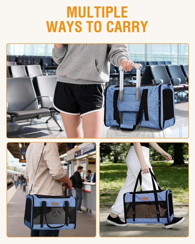PETUX Large Pet Carrier for Large Cats ＆ Small Dogs - Image 9