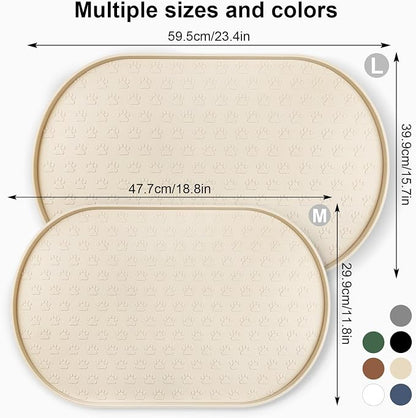 KPWACD Pet Feeding Mat for Dogs and Cats, Silicone Dog Placemat Non-Slip - Image 2