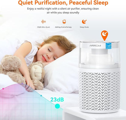AIRROMI Air Purifiers for Bedroom Home, Activated Carbon Filter Cleaner - Image 6