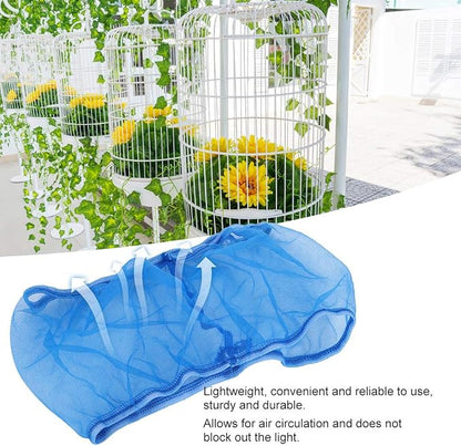 Alvinlite 2 Pieces Bird Cage Cover Seed Feather Catcher Birdcage Nylon Mesh Net - Image 8