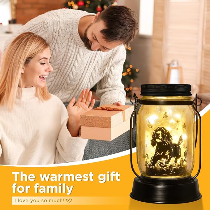 Cocker Spaniel Dog Gifts for Women/Men Cocker Spaniel Solar Lanterns Birthday - Image 3