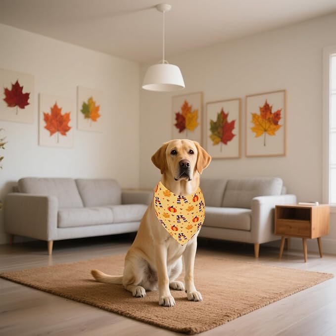 30 Pack Fall Dog Bandanas Bulk for Large Dogs 33 Inch XL Stitch Edge Dog - Image 7