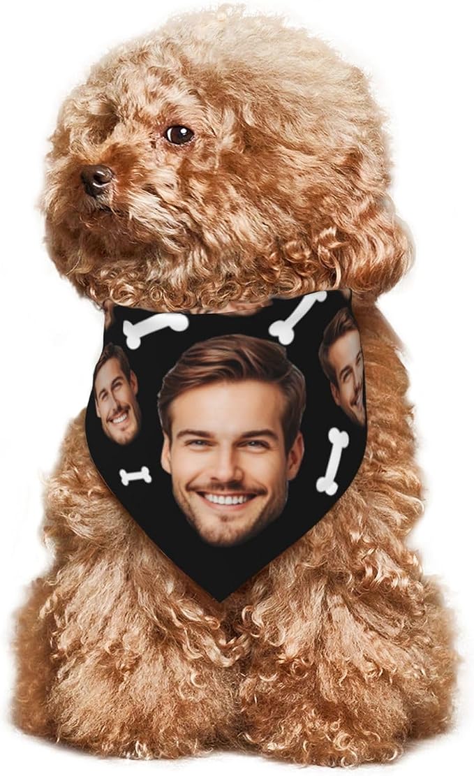 Custom Dog Bandana for Cat Dog Pet Add Your Design Personalized Neckwear - Image 4