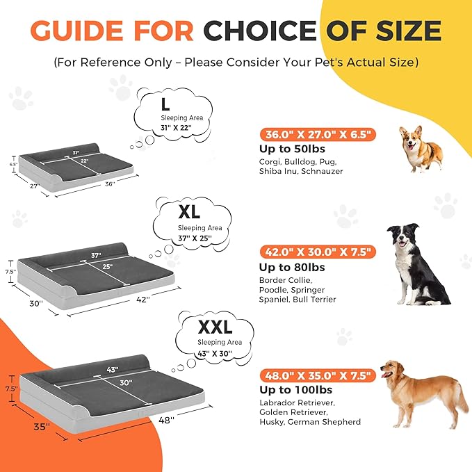 Dog Bed Large Sized Dogs, XL Orthopedic Dog Bed - Image 4