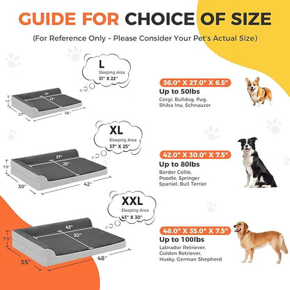Dog Bed Large Sized Dogs, XL Orthopedic Dog Bed - Image 4