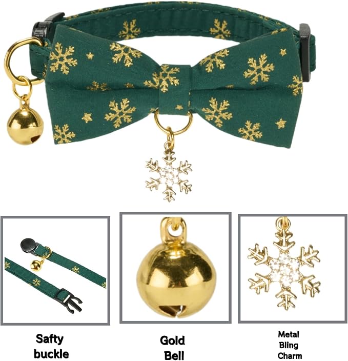 2 Pack Christmas Cat Collar - Image 7