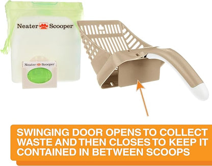 Neater Pet Brands Neater Scooper Standard Cat Litter Scoop, 195 Refill Bags – - Image 3