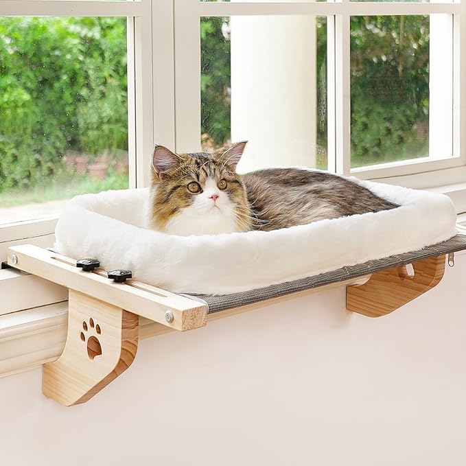 AMOSIJOY Cat Sill Window Perch Sturdy Hammock Window Seat by AMOSIJOY