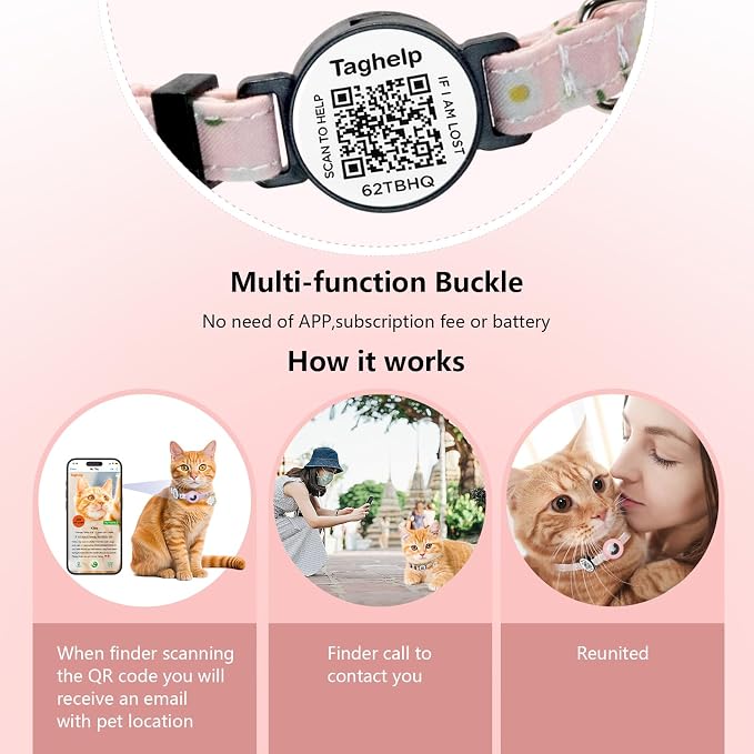 QR Code Breakaway Cat Collar 2-Pack, Safety Collar - Image 4