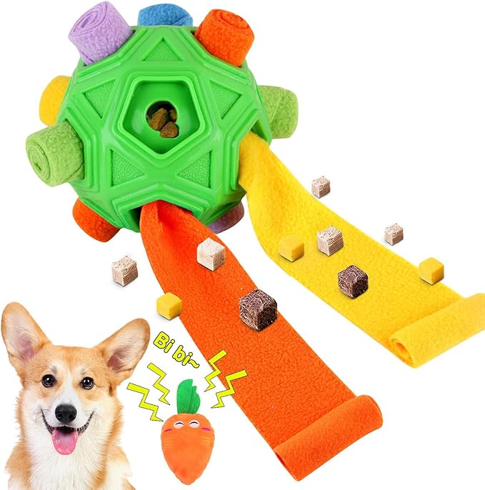 Dog Snuffle Ball-Interactive Puzzle Dog Toys Encourage Natural Foraging Skills by Petration
