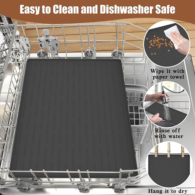 18"x12" Dog Food Mat, Silicone Dog and Cat Mats - Image 5