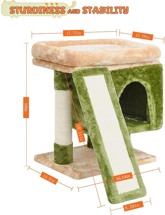 SYANDLVY Small Cat Tree for Indoor Cats, Cat Tower - Image 3