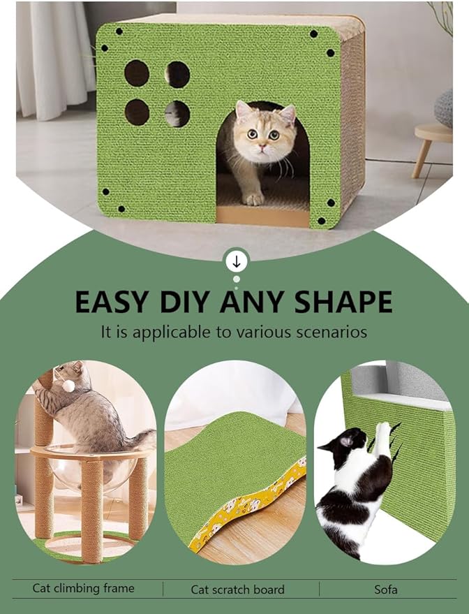 Cat Scratch Couch Furniture Protector, Adhesive Cat Scratch Pad Deterrent - Image 5