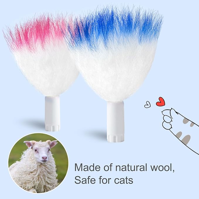 ORSDA 12Pcs Interchangeable Attachments Cat Feather Toys Replaceable Feathers - Image 3