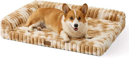 Cute Dog Bed, Faux Rabbit Fur Orthopedic Foam Dog Bed by COZYKISS