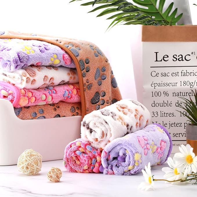 Tegeme 8 Pcs Fleece Dog Blankets - Image 7