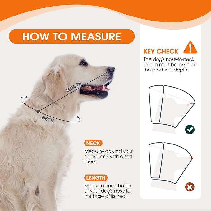 Dog Cone for Large Dogs After Surgery, Adjustable Soft Recovery Cone Collar for - Image 3