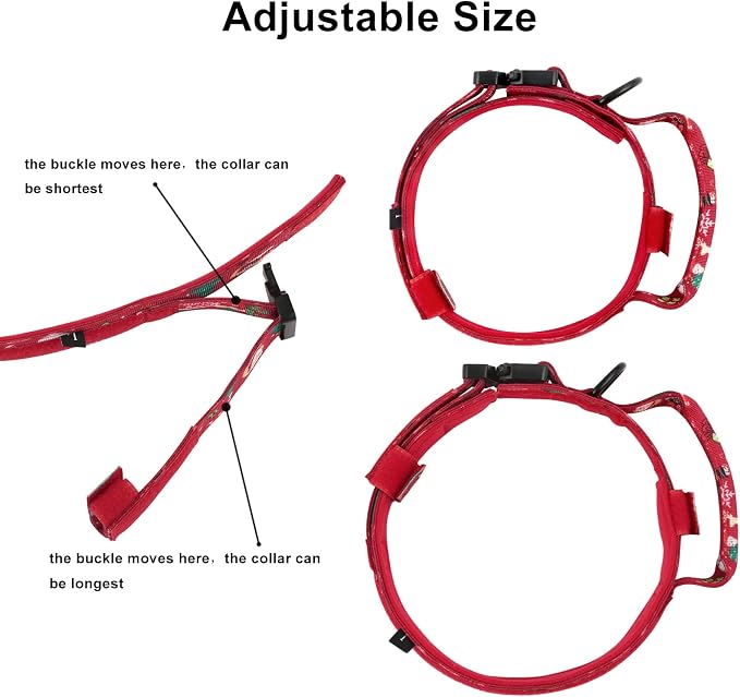 DAGANXI Christmas Tactical Dog Collar, Adjustable Military Training Nylon Dog - Image 3