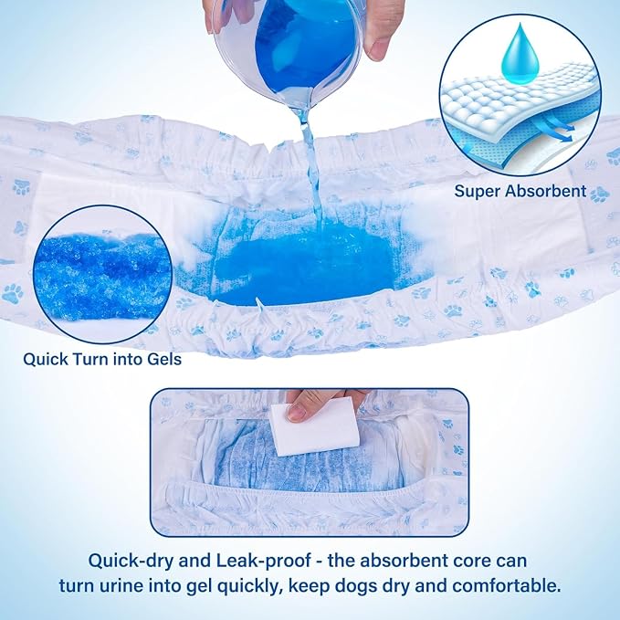 Pet Soft Disposable Male Dog Wraps - Image 4