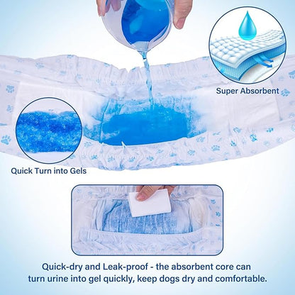 Pet Soft Disposable Male Dog Wraps - Image 4