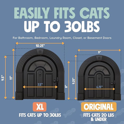 Purrfect Portal Meow Manor® XL Interior Cat Door – No-Flap Pet Door - Image 5
