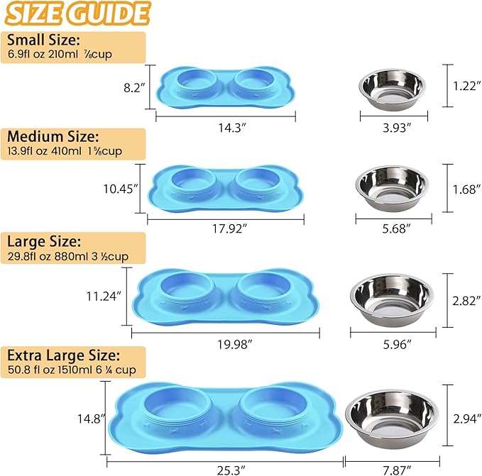 Hubulk Pet Dog Bowls 2 Stainless Steel Dog Bowl - Image 4