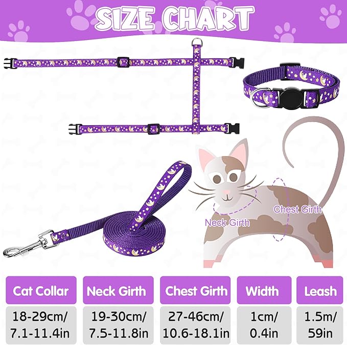2 Pack Cat Harness and Leash - Image 2