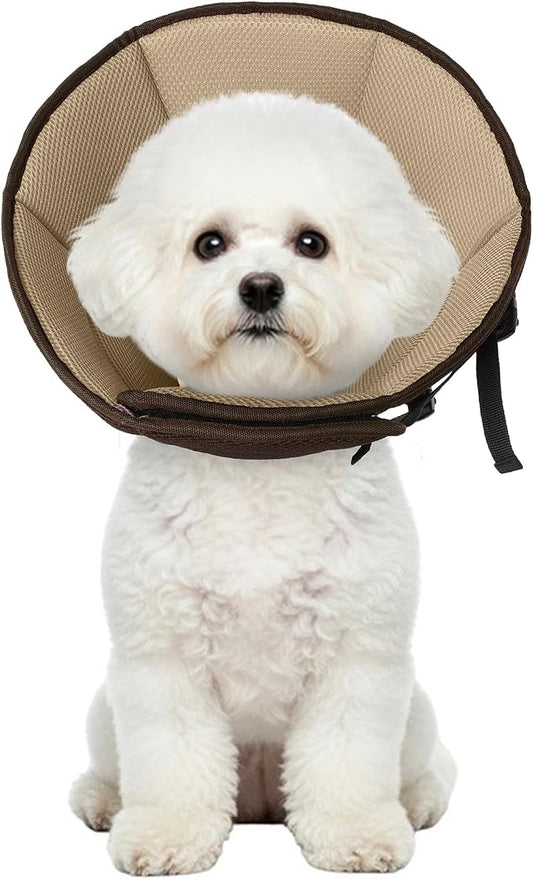 Dog Cone Collar Soft Cone for Medium Dogs After Surgery Adjustable Elizabethan by Allroaring