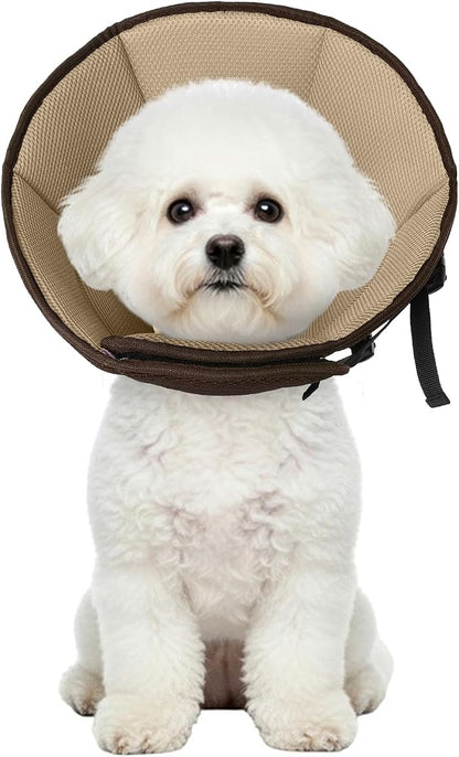 Dog Cone Collar After Surgery, Adjustable Soft Recovery Cone by Allroaring