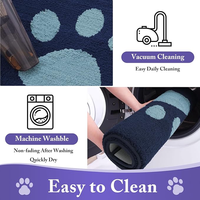 Buganda Dog Door Mat for Muddy Paws, Absorbent Dirt Trapper Non Slip Indoor - Image 6