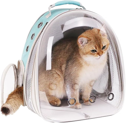 Front Expandable Cat Backpack Carrier, Fit up to 20 lbs, Space Capsule Bubble - Image 5