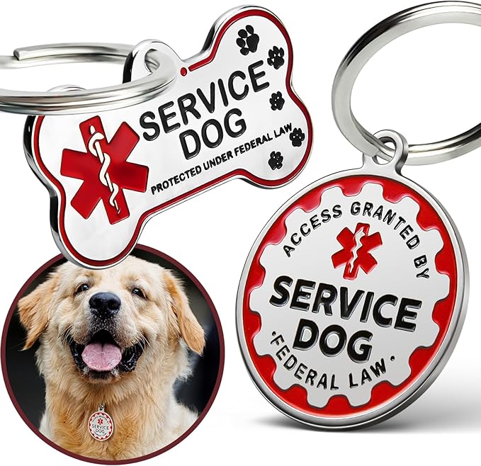 Engraved Personalized Service Dog Tag by PersonalizedTouchMakingYourMomentsMeanSoMuch