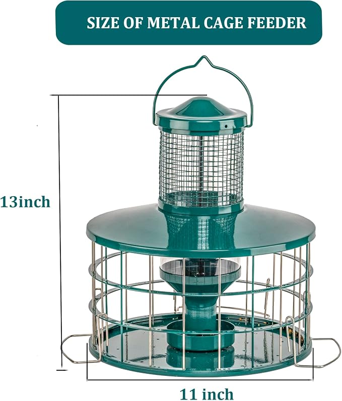 Upgraded Caged Bird Feeders Squirrel-Proof, Flexible Adjustment of Grille Size - Image 7