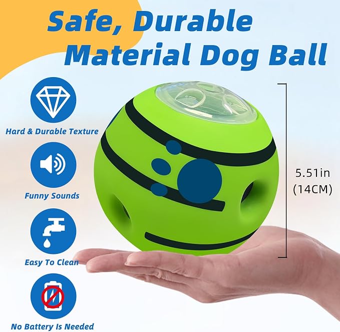 Interactive Puzzle Dog Treat Ball, Treat Dispensing Enrichment Dog Toys Ball - Image 4