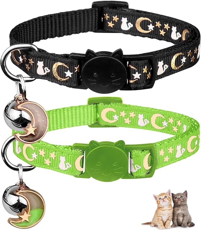 2PCS Breakaway Cat Collars by Baeuppit