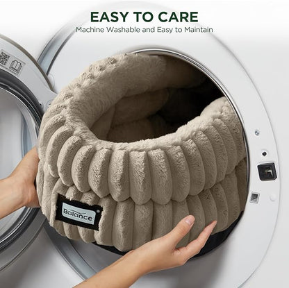 BALANCE Cat Bed Kitten Bed, Washable Round Cat Beds - Image 7