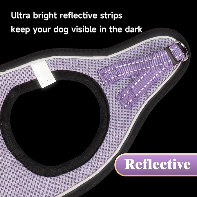 YIMEIS Dog Harness and Leash Set, No Pull Soft Mesh Pet Harness, Reflective - Image 6