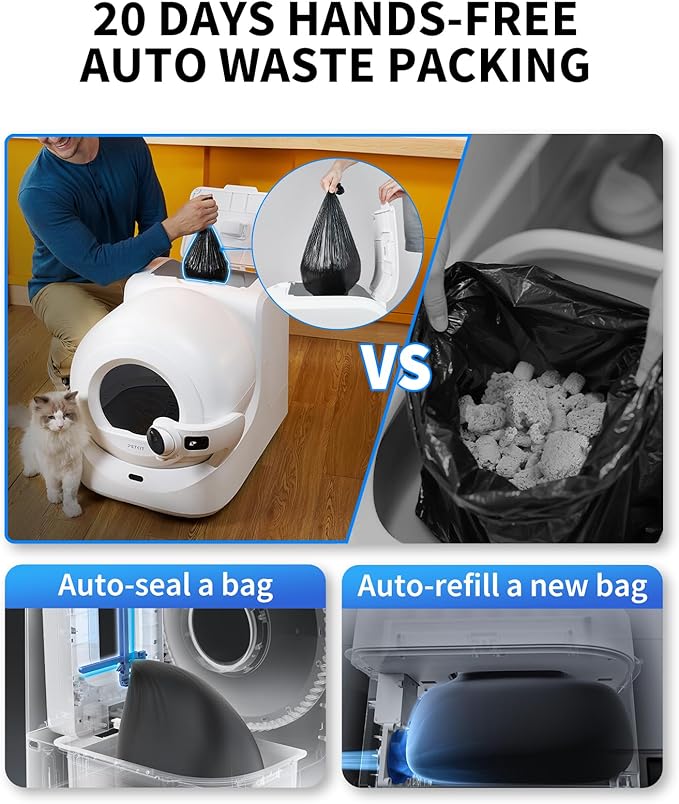 PETKIT Purobot Ultra Auto Waste Packing & Multi-Cat Toilet Behavior Ai Camera - Image 5