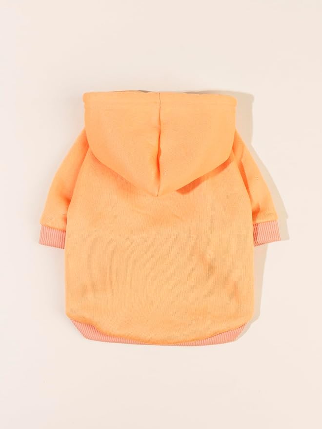 QWINEE Basic Dog Hoodie Sweatshirt Puppy Sweater Warm Cat Costumes Pet Clothes - Image 5